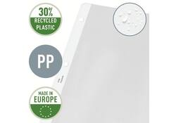 Showtas Leitz Premium met uitsnede copy safe 0.13mm PP A4 transparant 100 stuks
