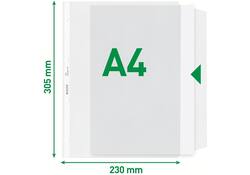 Showtas Leitz Premium met klep copy safe 0.13mm PP A4 transparant 50 stuks