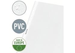 Showtas Leitz Premium standaard 11-gaats copy safe 0.085mm PP A4 transparant 100 stuks
