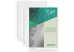 Harmonica showtas Leitz Premium met perforatiestrip 180µ PVC A4 5 stuks glashelder 5 stuks