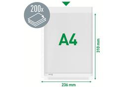 Showtas Leitz Premium copy safe 0.17mm PVC Expansievouw glashelder 10 stuks