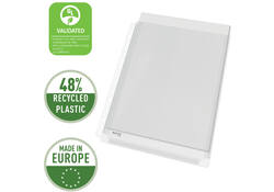 Showtas Leitz Premium copy safe 0.17mm PVC Expansievouw glashelder 10 stuks