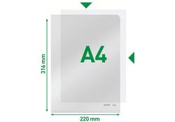 Insteekmap L-model Leitz Premium copy safe 0.15mm PVC A4 transparant 100 stuks