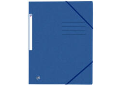 Elastomap Oxford Top File+ A4 3 kleppen 390gr blauw