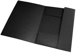Elastomap Oxford Top File+ A4 3 kleppen 390gr zwart