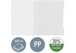 Snelhechter Leitz Standaard A4 gerecycled PP wit