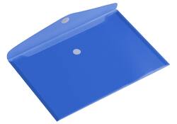 Enveloptas HF2 A5 250x180mm dwars transparant blauw