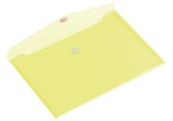 Enveloptas HF2 A5 250x180mm dwars transparant geel