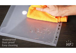 Enveloptas HF2 A4 240x310mm 11-gaats PP transparant wit