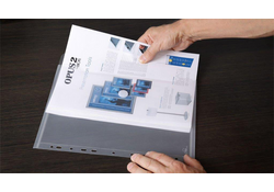 Enveloptas HF2 A4 240x310mm 11-gaats PP transparant wit