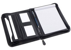 Schrijfmap Rillstab Excellent de luxe A5 lederlook zwart