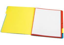Sorteermap Secolor sixtab 6 tabbladen 270gr blauw