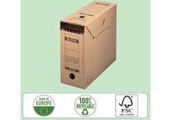 Archiefdoos met deksel Leitz Premium 120x275x325mm natuurbruin