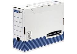 Archiefdoos Bankers Box System A4 100mm wit blauw