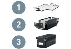 Opbergbox Leitz WOW Click & Store 281x200x370mm blauw