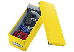 CD-box Leitz WOW Click&Store 143 x 136 x 352 mm geel