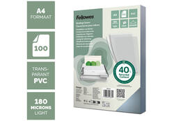 Voorblad Fellowes A4 PVC 180micron 100stuks