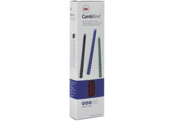 Bindrug GBC 19mm 21rings A4 blauw 100stuks