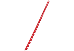 Bindrug GBC 8mm 21rings A4 rood 100stuks