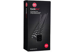 Bindrug GBC 12mm 21rings A4 zwart 100stuks