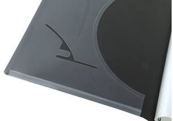 Showmap Opus 2 frontview A4 20-tassen antraciet
