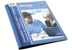 Showmap Opus 2 A4 frontview 10-tassen antraciet