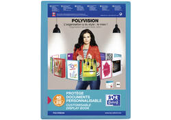 Showalbum Oxford Polyvision A4 20-tassen PP blauw