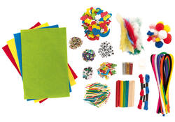 Hobby artikelen Folia met meer dan 1300 stuks assorti