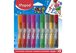 Glitterlijm Maped Color'Peps set á 9 kleuren