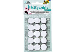 Klittenband Folia rond 2cm 15 stuks zwart 15 stuks wit