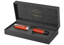 Vulpen Parker Duofold Classic Vintage big red lacquer 18k CT medium