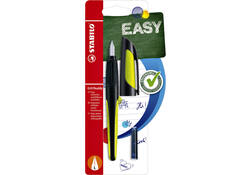 Vulpen STABILO Easybuddy linkshandig large zwart/lime blister à 1 stuk