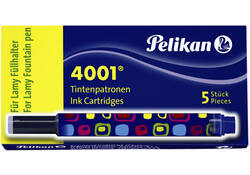Inktpatroon Pelikan 4001 voor Lamy vulpen blauw doosje à 5 stuks