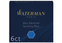 Inktpatroon Waterman internationaal Florida blauw pak à 6 stuks