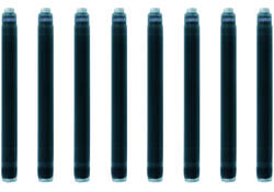 Inktpatroon Waterman nr 23 lang blauwzwart pak à 8 stuks