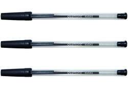 Balpen Quantore Stick zwart medium