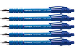 Balpen Paper Mate Flexgrip Ultra medium blauw blister à 5 stuks