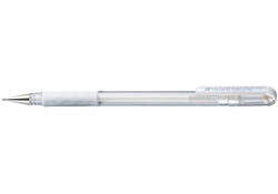 Gelschrijver Pentel K118 Grip medium wit