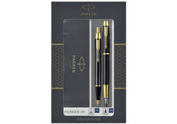 Balpen en vulpen Parker IM black GT medium