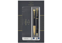 Balpen en vulpen Parker Urban matt black GT medium