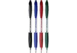 Balpen Bic Atlantis classic grip clic medium blauw