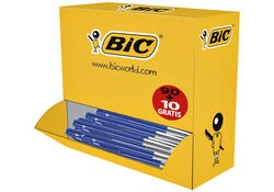 Balpen Bic M10 medium blauw doos 90+10 gratis