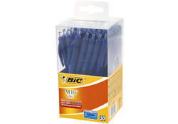 Balpen Bic M10 medium blauw in tubo verpakking