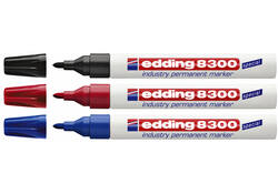 Viltstift edding 8300 industrie rond 1.5-3mm rood