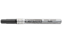 Viltstift Sakura pen-touch EF zilver 1-2mm