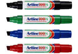 Viltstift Artline 100 schuin 7.5-12mm zwart