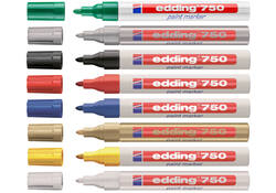 Viltstift edding 750 lakmarker rond 2-4mm zwart