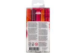 Brushpen Talens Ecoline set-rood blister à 5 stuks ass
