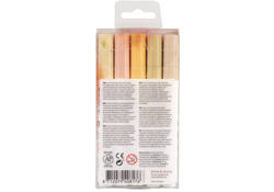 Brushpen Talens Ecoline set-beigeroze blister à 5 stuks ass