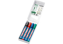Viltstift edding 380 flipover rond 1.5-3mm assorti set à 4 stuks